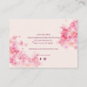 Elegant Floral Visitekaartje ontwerp (Achterkant)