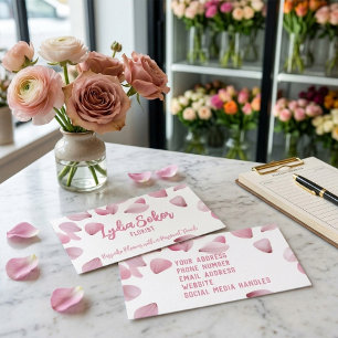 Elegant Floral Visitekaartje voor bloemist