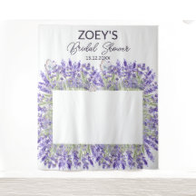 Elegant Floral Vrijgezellenfeest Foto Booth Backdr