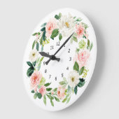 Elegant Floral Wall Clock Grote Klok (Hoek)