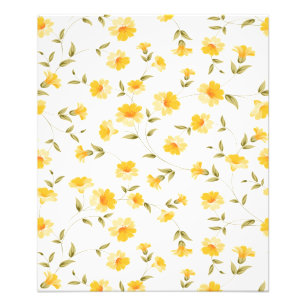 Elegant Floral Wallpaper Poster