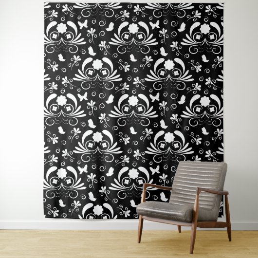 Elegant floral wandkleed (In situ)