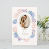 Elegant Floral Waterverf Pioenenprogramma (Staand voorkant)