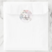 Elegant Floral Waterverf Wedding Sticker (Tas)