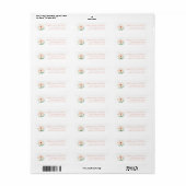 Elegant Floral Wedding Address Label (Full Sheet)
