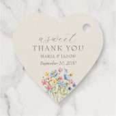 Elegant Floral Wedding Bedankjes Labels (Achterkant)