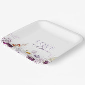 Elegant Floral Wedding Bord – Liefde in Bloei (Gebogen)