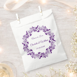 Elegant floral wedding design bedankzakje