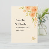 🌸 Elegant Floral Wedding Invitation 🌸 (Debout devant)