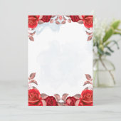 Elegant Floral Wedding Invitation Design (Debout devant)