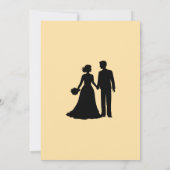 Elegant Floral Wedding Invitation Kaart (Achterkant)