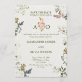Elegant Floral Wedding Invitation – Modern CARD (Devant)