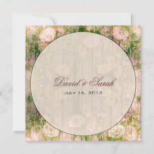 Elegant  Floral Wedding Save the Date