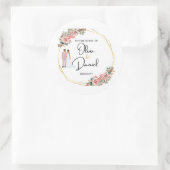 Elegant Floral Wedding Sticker (Sac)