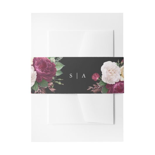 Elegant Floral Wedding Uitnodigingen Wikkel (Voorkant Voorbeeld)