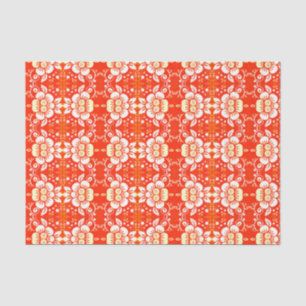 Elegant Floral Weefpapier Geel Tissuepapier