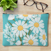 Elegant Floral White Daisies over Blauwgroen Etui