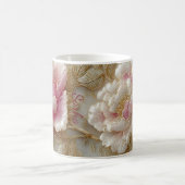 Elegant Floral Wooden Tray & Matching Mug Set (Centre)