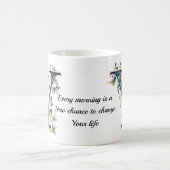 Elegant Floral Y Monogram Coffee Mug (Centre)