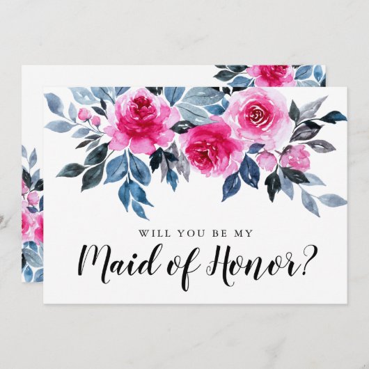 Elegant Floral zal je mijn dienstmeisje zijn van K (Voorkant / Achterkant)