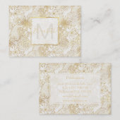 Elegant florale doodles henna afbeelding visitekaartje (Voorkant / Achterkant)