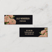 Elegant florale trendy visitekaartje (Voorkant / Achterkant)