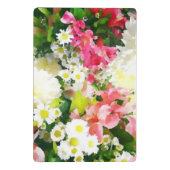 Elegant florale waterverf mini klembord (Achterkant)