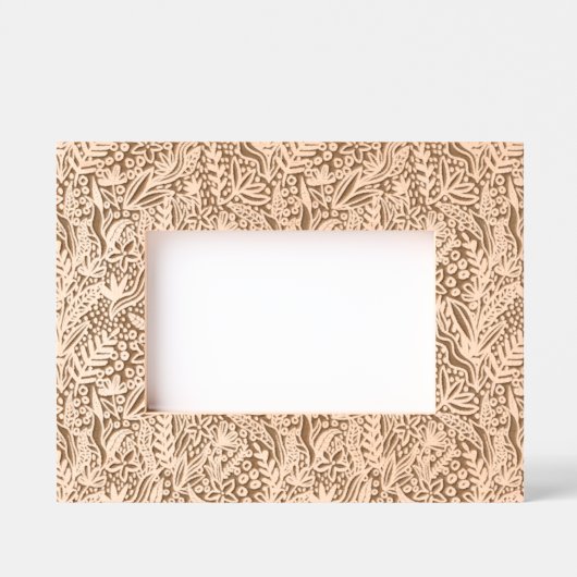 Elégant Flore Design Cadres Etched (Recto)