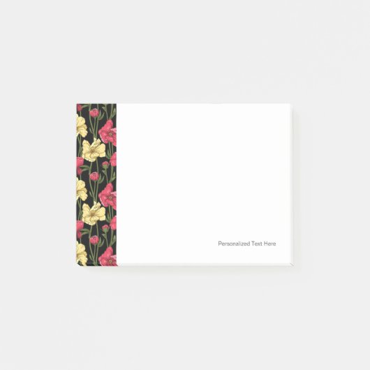 Elegant floreel patroon 2 post-it® notes (Voorkant)