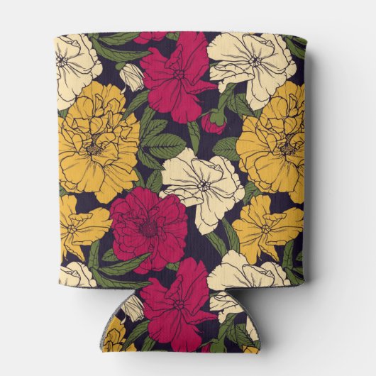 Elegant floreel patroon blikjeskoeler (Achterkant)