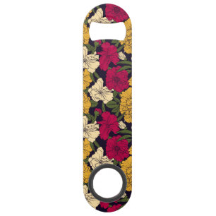 Elegant floreel patroon speed flessenopener