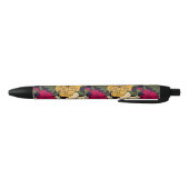 Elegant floreel patroon zwarte inkt pen (Bodem)