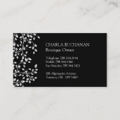 Elegant Florist Visitekaartjes (Achterkant)