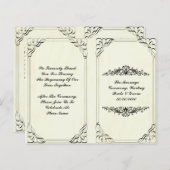 elegant floure - trouwprogramma (Voorkant / Achterkant)