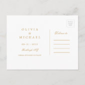 Elegant flourish calligraphy  save the date aankondigingskaart (Achterkant)