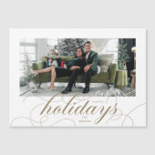 Élégant Flourish Formal Script Carte photo de vaca (Devant)