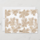 Élégant Flourish Formal Script Carte photo de vaca (Dos)