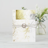 Élégant Flouritures Répétition Dîner Invitation (Debout devant)