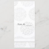 Elegant Flower Bouquet Wedding Menus Menu (Achterkant)