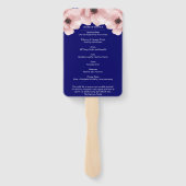 Elegant Flower Celebration of Life Hand Fan Handwaaier (Achterkant)
