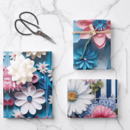 Elegant Flower Design inpakpapier