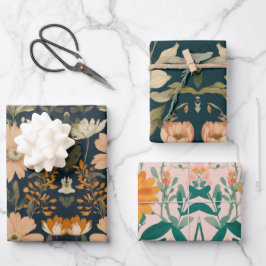 Elegant Flower Design inpakpapier