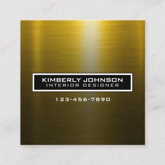 Elegant Flower Design Minimalist Editable Square B Vierkante Visitekaartje (Voorkant)