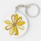 Elegant Flower Sleutelhanger (Achterkant)