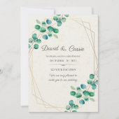 Elegant Flower Wedding Invitation (Devant)
