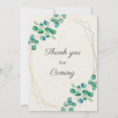Elegant Flower Wedding Invitation (Dos)