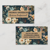 Elegant Flowers | Klassiek Visitekaartje (Voorkant / Achterkant)