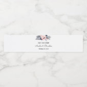 Elegant Flowers Vrijgezellenfeest Bruiloft Waterfles Etiket (Enkel label)