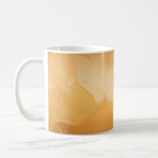 Elegant Flowing Pattern Design Mugs (Gauche)