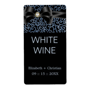 Elegant fluistert wijn label